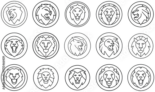 Black and white graphic design element with circular and jagged shapes