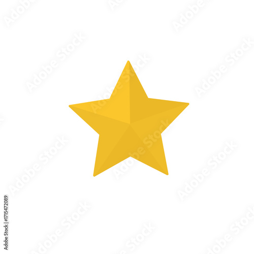 golden star. Symbol of rating, favorite, success, achievement, and excellence.