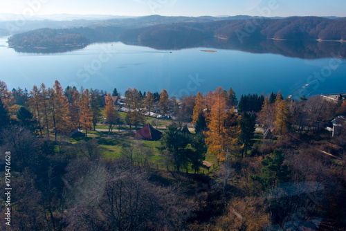 Fototapeta Naklejka Na Ścianę i Meble -  Lake Solina in Bieszczady - Poland