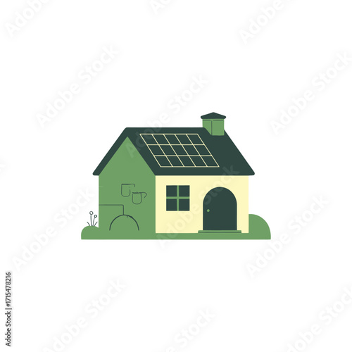 green house isolated on white