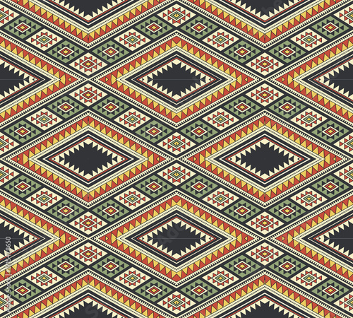 Tribal retro seamless pattern