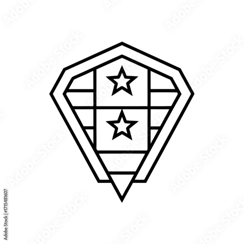 rubric grading icon isolated on white