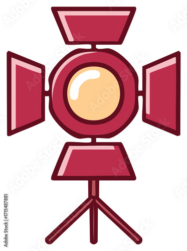 Stage Lighting Equipment With Tripod Stand,  Flood Light for TV Studio or Photography, Spotlight