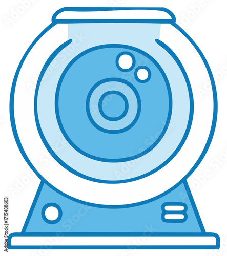 Webcam Icon Vector Illustration for Video Conferencing and Streaming Online
