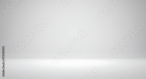 A clean, empty, bright white studio background with a subtle gradient, perfect for product photography or graphic design.