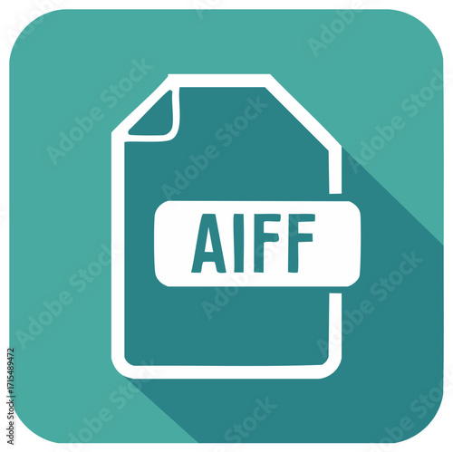 Audio Interchange File Format AIFF Document Icon Representing Digital Sound Files
