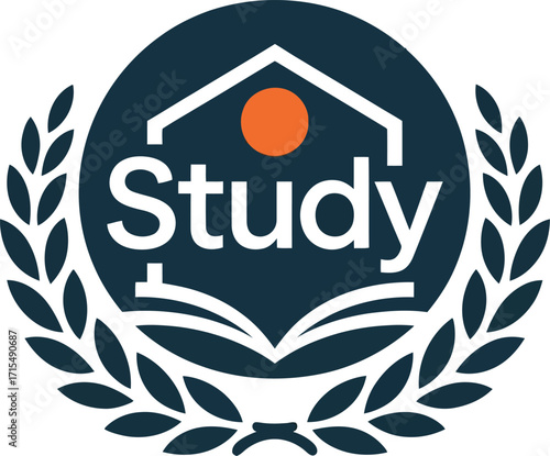 Education Logo for "Study" Educational Services. A simple, professional logo for a study-related service or institution.