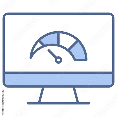 Internet Speed Blue Icon