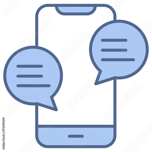 Chat Blue Icon