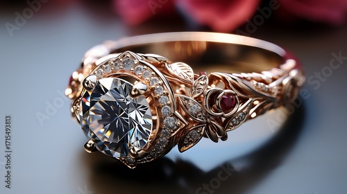 ring with diamonds