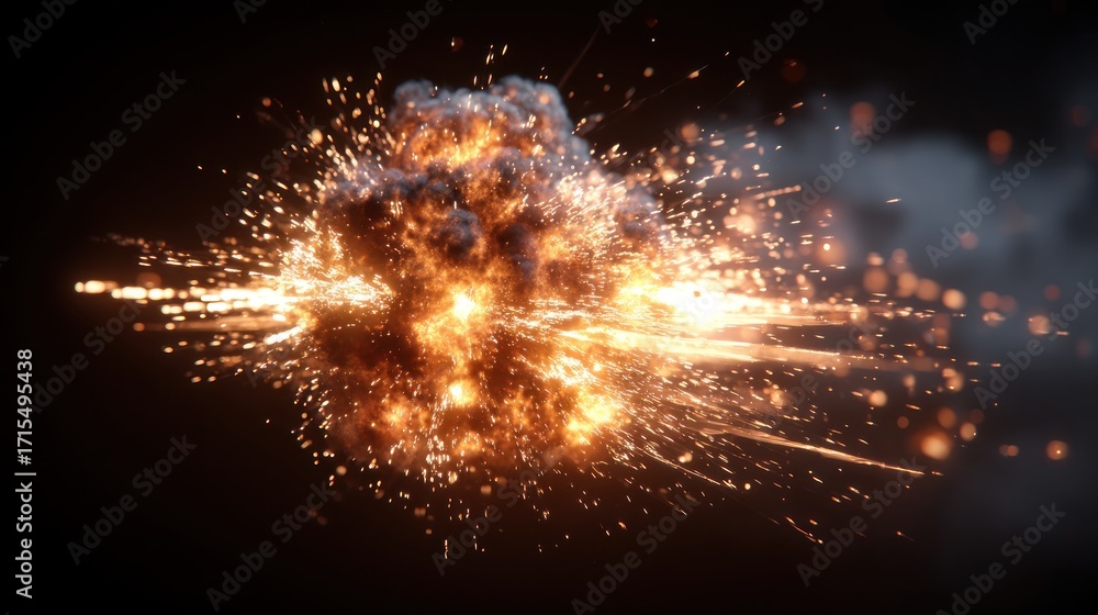 Fototapeta premium Explosion effect