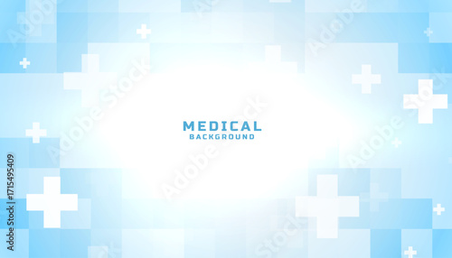 medical health care blue background with cross design
