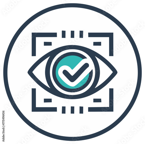 Eye Scan Verification Icon Design