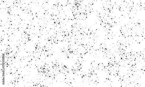 Small black dots grunge vector texture background, Abstract scattered black dots pattern 
