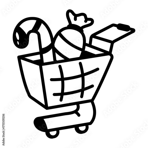 A doodle style icon showing cap
