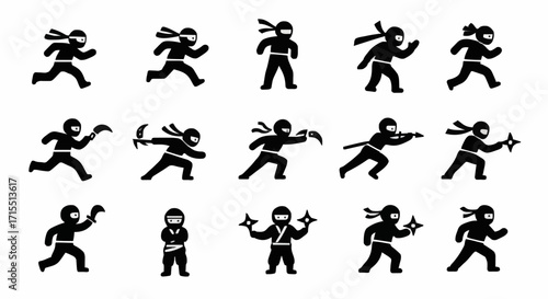 Icon set ninja