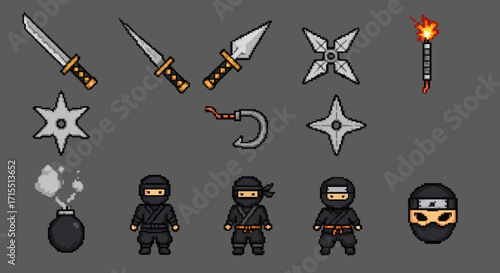 Icon set ninja