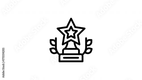 trophy animated icon