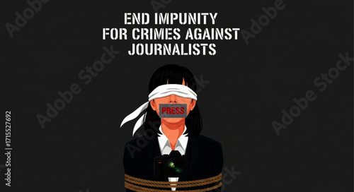 Bound Journalist Silenced,  Advocating for Impunity End