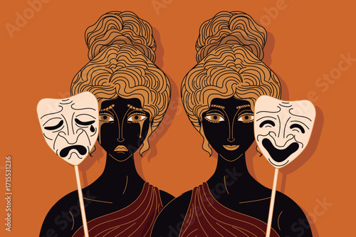 theater drama and comedy muses