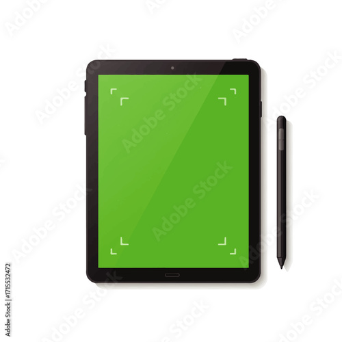 Digital Tablet with Green Screen and Stylus Pen.