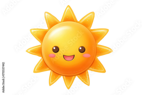 Cute Cartoon Sun Character