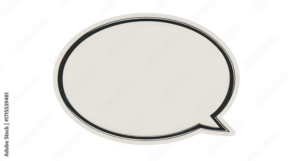 Fototapeta premium Empty Speech Bubble Graphic Design