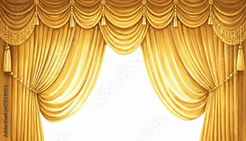 Gilded Grandeur Golden exclamation mark isolated watercolor vector illustration svg
