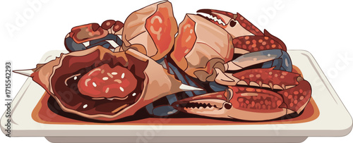 Fresh Crab Platter Seafood Gourmet Dish