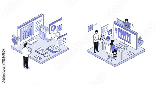 Driving Future Success: Elegant Narrative Flat Design for Strategic Business Transformation