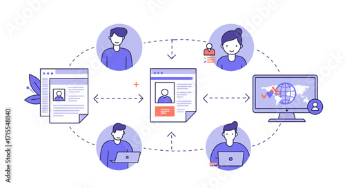 Strategic Vision Unleashed: Premium Flat Design for Corporate Innovation and Business Transformation