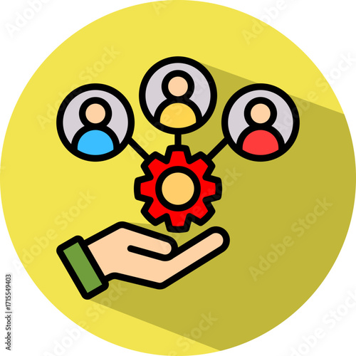 Stakeholder Relations lineal color icon