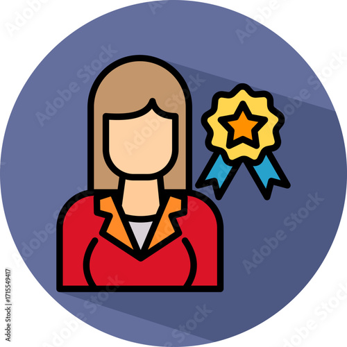 Influencer Relations lineal color icon