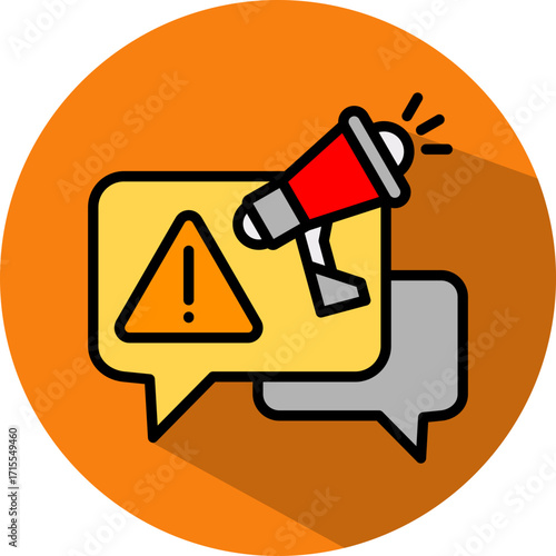 Crisis Communication lineal color icon