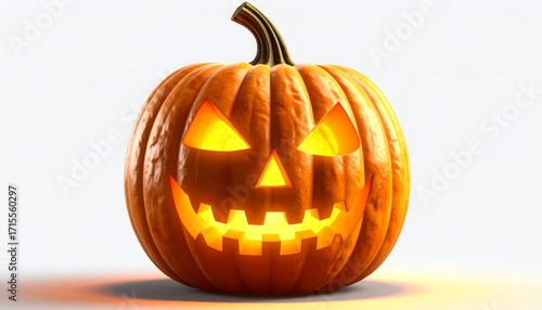 Spooky Halloween Jack O Lantern Pumpkin.
