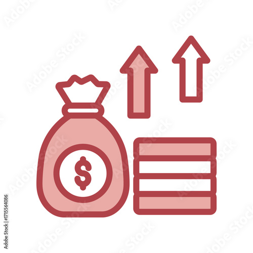 Business Investment duotone line icon , vector, pixel perfect, illustrator file 
 