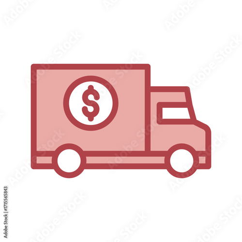 Money Transporter duotone line icon , vector, pixel perfect, illustrator file 
