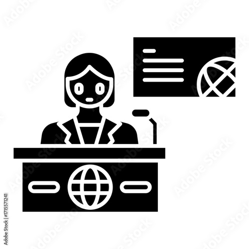 news anchor icon