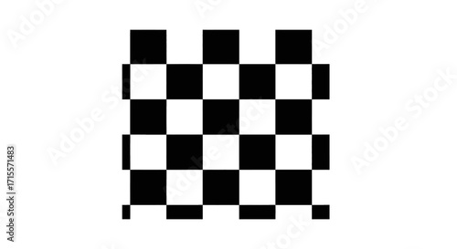 Monochrome Checkerboard Pattern A Classic Design for Various Visual Applications