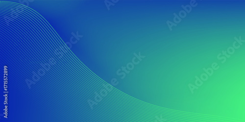 Abstract Green Fluid Banner Template. Modern background design. gradient color. Dynamic Waves. Liquid shapes composition. Fit for banners