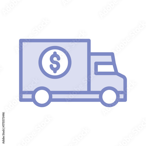 Money Transporter duotone line icon , vector, pixel perfect, illustrator file 
