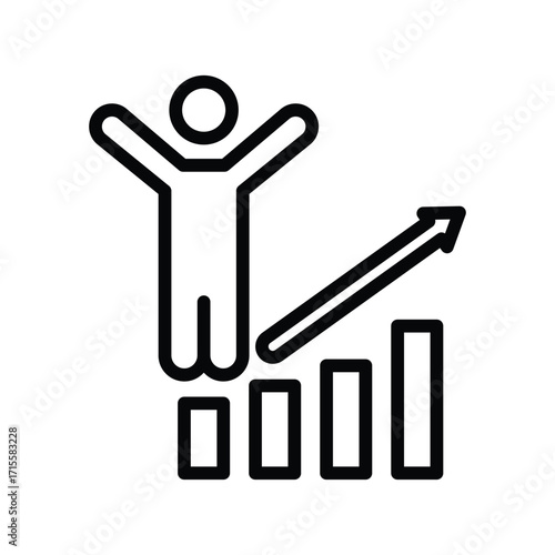 Business Success line icon , vector, pixel perfect, illustrator file 
 