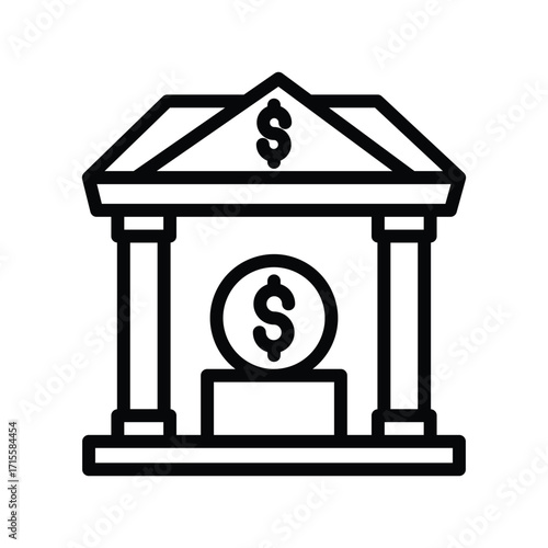 Investment Banking line icon , vector, pixel perfect, illustrator file 
