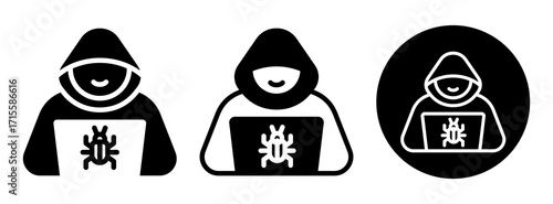 Hacker Icon Collection Glyph & Mixed Style