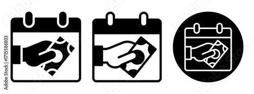 Payday Icon Collection Glyph & Mixed Style