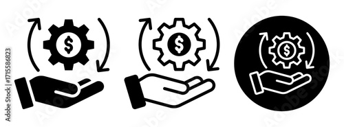 Payment System Icon Collection Glyph & Mixed Style