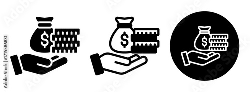 Allowance Icon Collection Glyph & Mixed Style