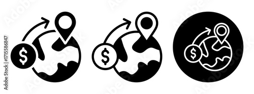Remittance Icon Collection Glyph & Mixed Style