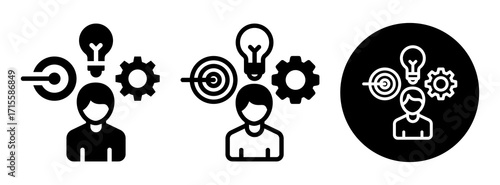User Activity Icon Collection Glyph & Mixed Style