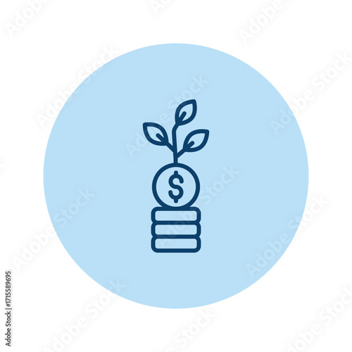 Seed Funding pentaglow , vector, pixel perfect, illustrator file 
